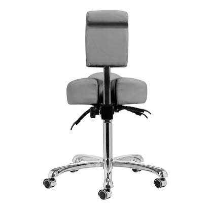 Giovanni 1005 podiatry stool grey seen from the side