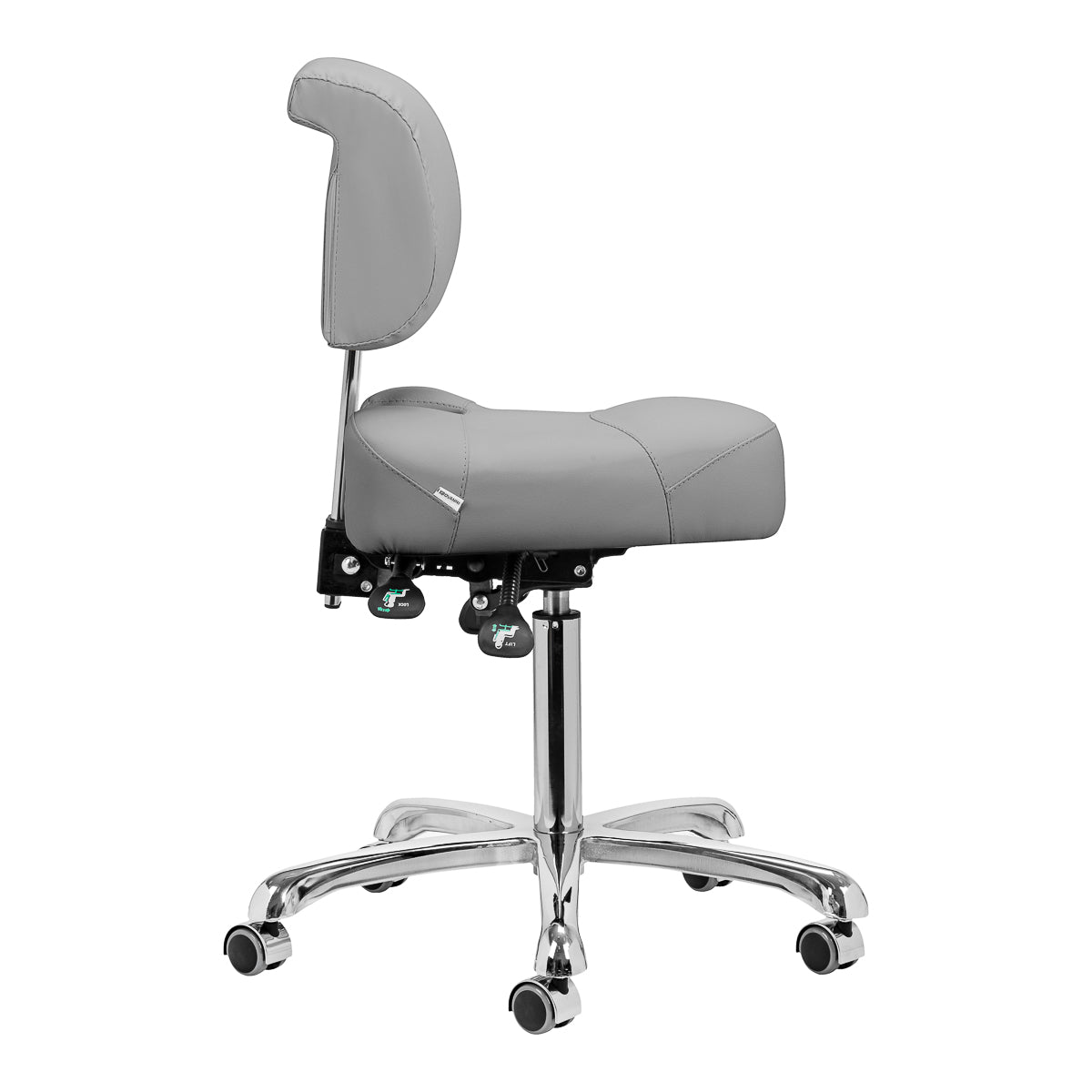 Giovanni 1005 podiatry stool grey height adjustment