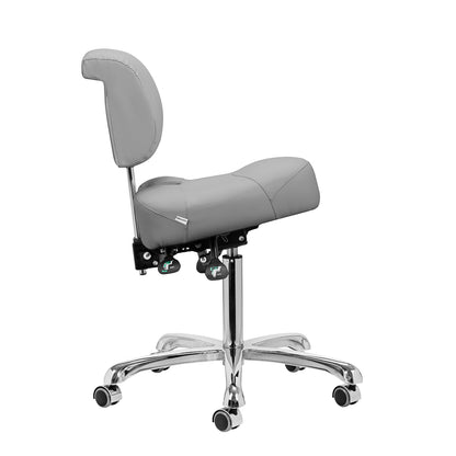 Giovanni 1005 podiatry stool grey base and castors
