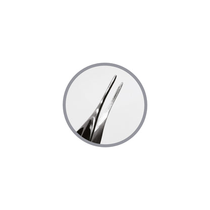 Podoland podiatry tweezers L serrated jaw detail