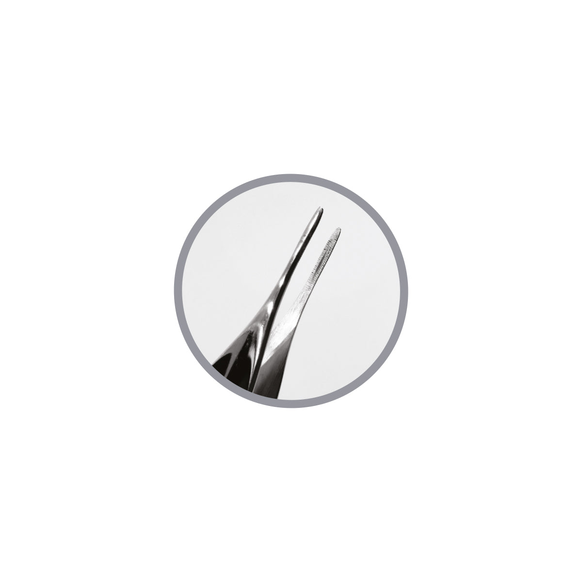 Podoland podiatry tweezers S serrated jaw detail