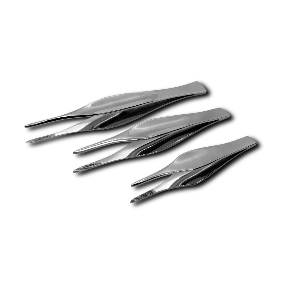 Podoland podiatry tweezers s shown in the hand