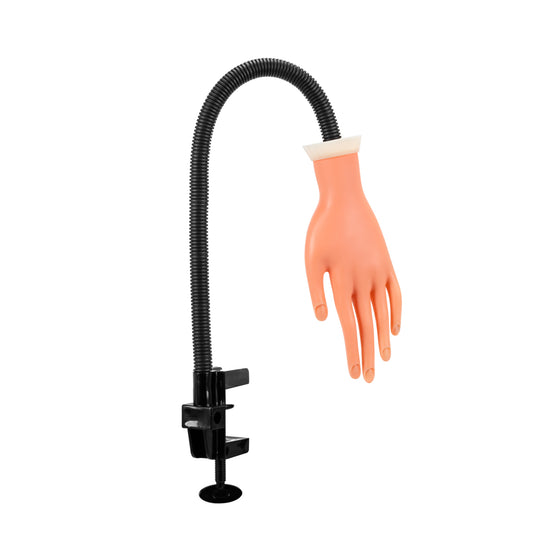 Practice hand for nail training with movable fingers