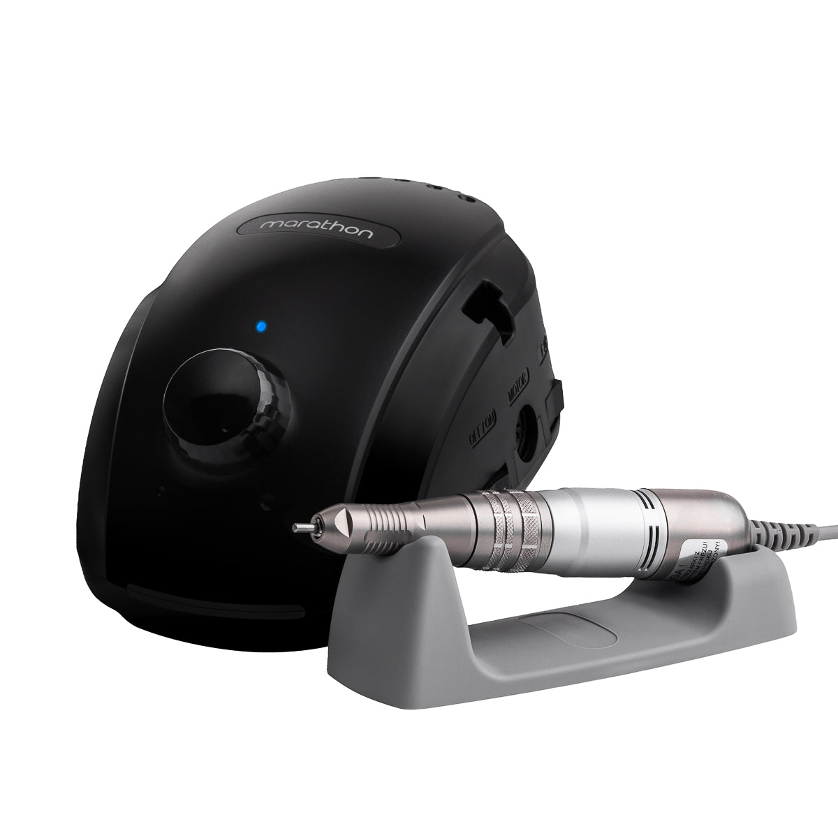 Black Saeyang Marathon 3 Champion NEW nail drill machine with H200 handpiece, 30,000 RPM
