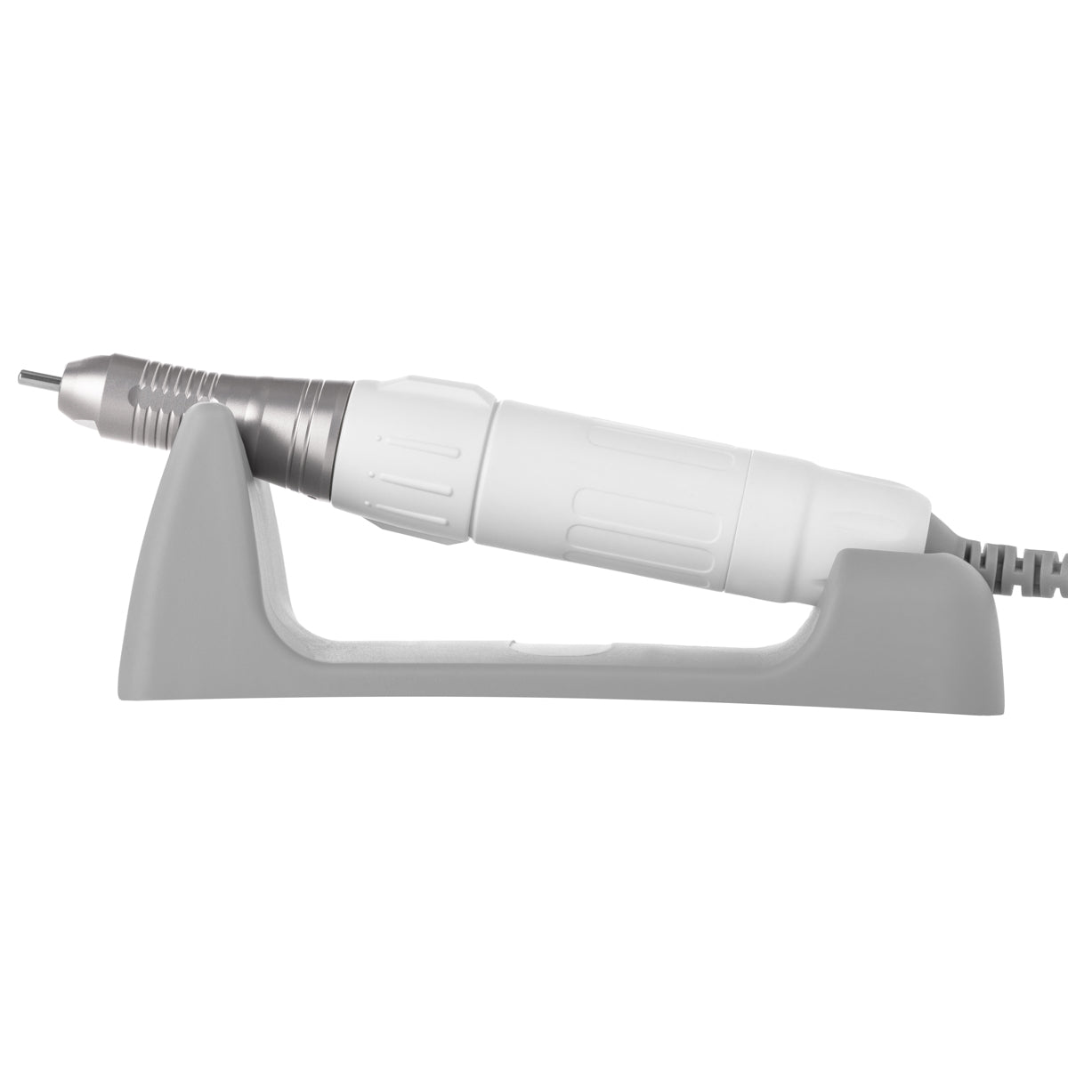 White Saeyang Marathon K30S cordless nail drill machine with brushless BS30S handpiece, 30,000 RPM