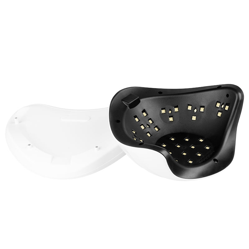 Seashel nail lamp with power adapter and packaging
