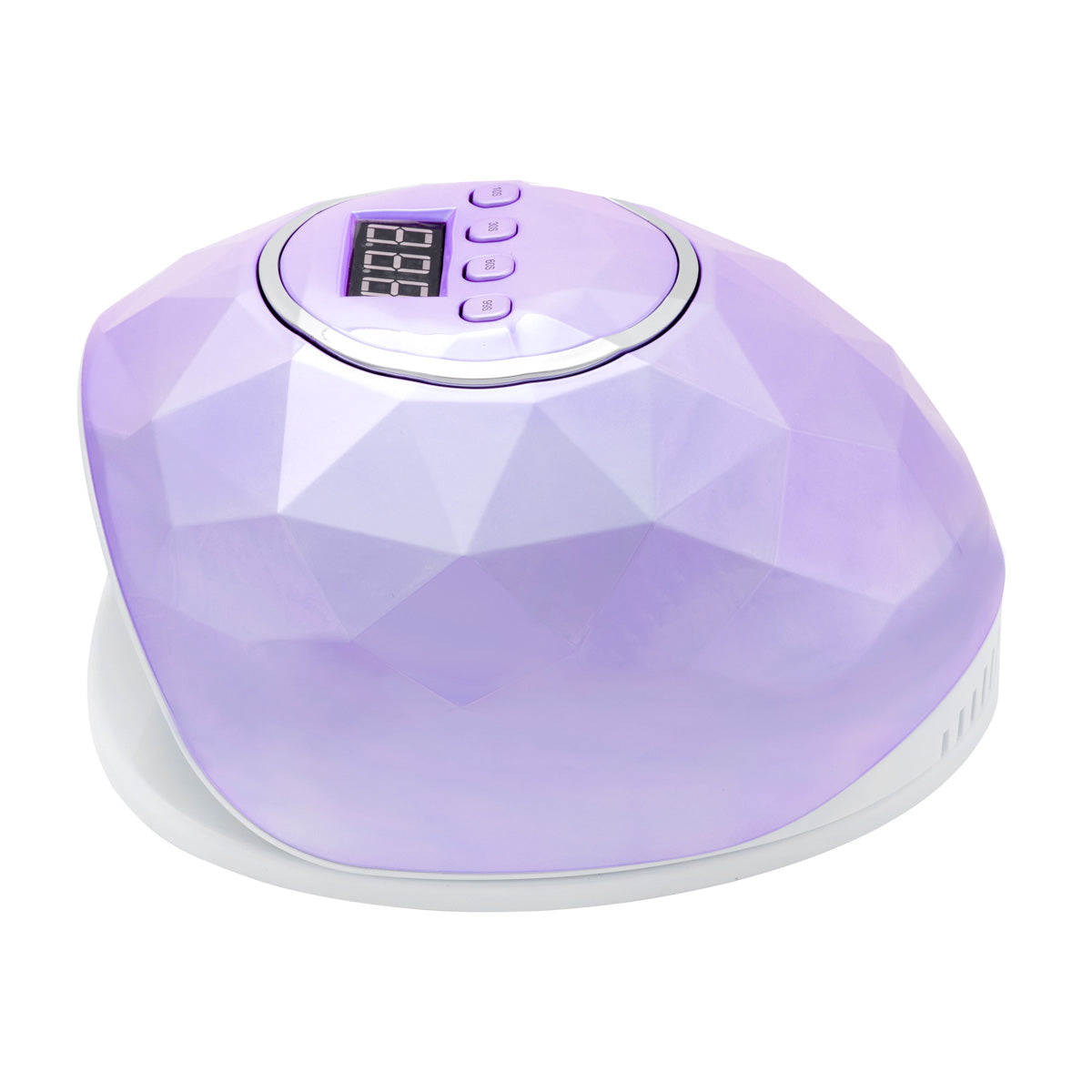 Shiny nail lamp in use during a manicure