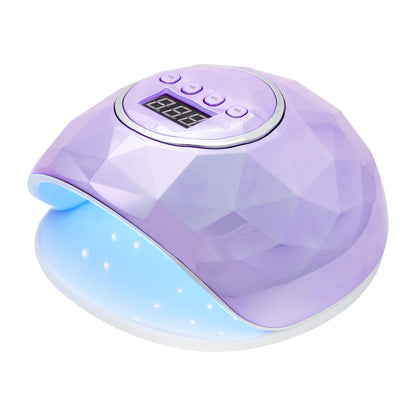 Shiny dual LED UV nail lamp, 86W, pearl violet finish