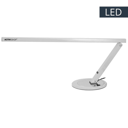 Slim LED desk lamp head and LED panel detail