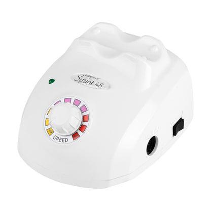 Sprint 48 Basic white nail drill machine with compact base and handpiece