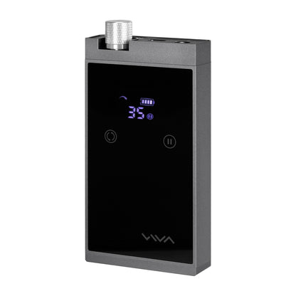 Viva Pro 601 cordless brushless nail drill machine in grey metal housing with digital display