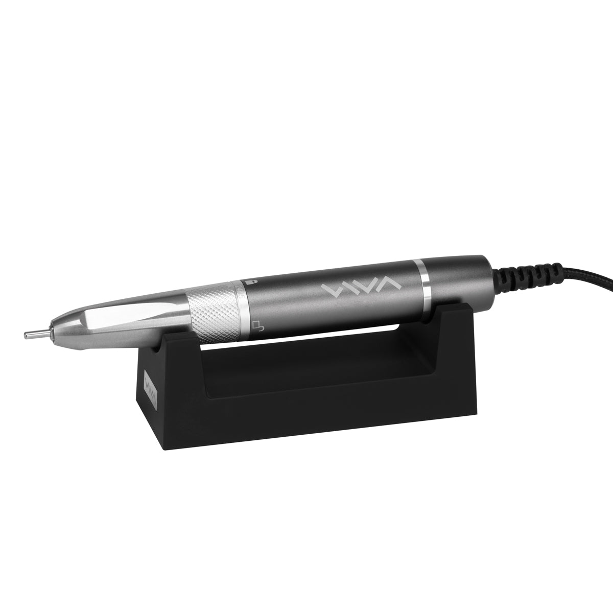 Viva Pro 602 brushless nail drill machine in grey metal housing with digital display
