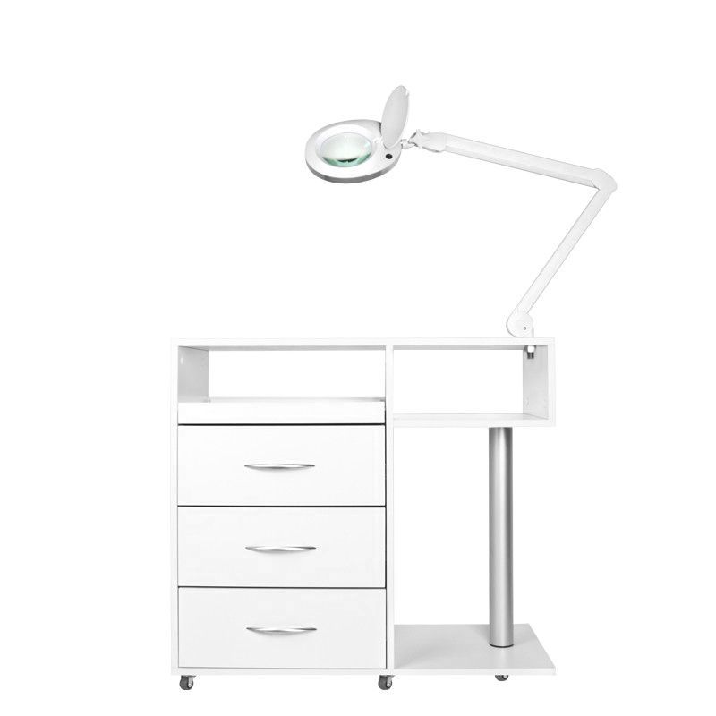 Y-300 podiatry unit on castors with Exo Podo Line drill, Elegante magnifying lamp and UV-C steriliser