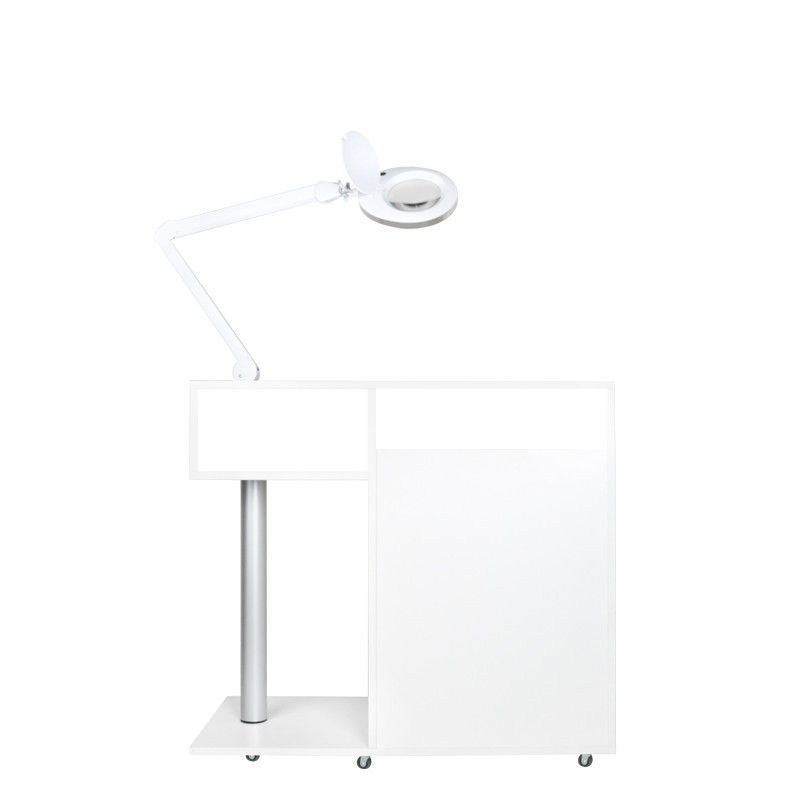 Y-300 podiatry unit on castors with Exo Podo Line drill, Elegante magnifying lamp and UV-C steriliser