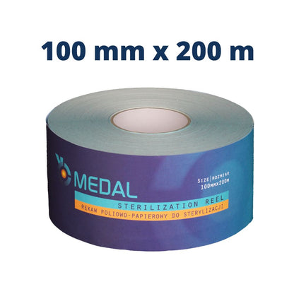 AUTOCLAVE STERILIZATION REEL Medical Pouch on Continuous Roll Three 3 indicators (STEAM, EO, FORM)