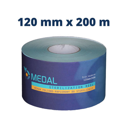 AUTOCLAVE STERILIZATION REEL Medical Pouch on Continuous Roll Three 3 indicators (STEAM, EO, FORM)