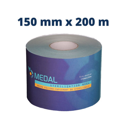 AUTOCLAVE STERILIZATION REEL Medical Pouch on Continuous Roll Three 3 indicators (STEAM, EO, FORM)