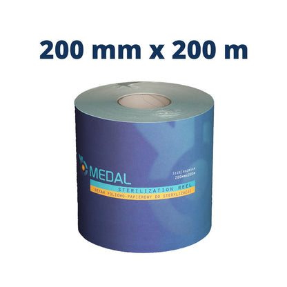 AUTOCLAVE STERILIZATION REEL Medical Pouch on Continuous Roll Three 3 indicators (STEAM, EO, FORM)