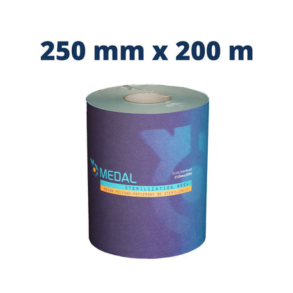 AUTOCLAVE STERILIZATION REEL Medical Pouch on Continuous Roll Three 3 indicators (STEAM, EO, FORM)