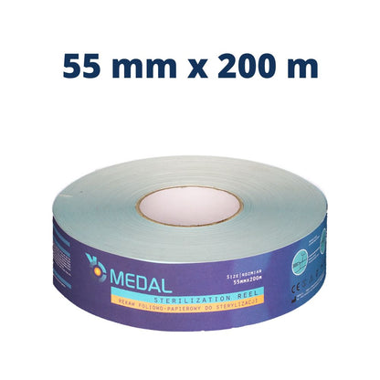 AUTOCLAVE STERILIZATION REEL Medical Pouch on Continuous Roll Three 3 indicators (STEAM, EO, FORM)